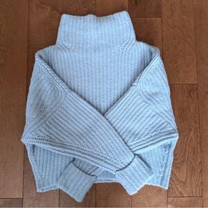 MAEVE by ANTHROPOLOGIE - Light Blue Turtleneck Sweater